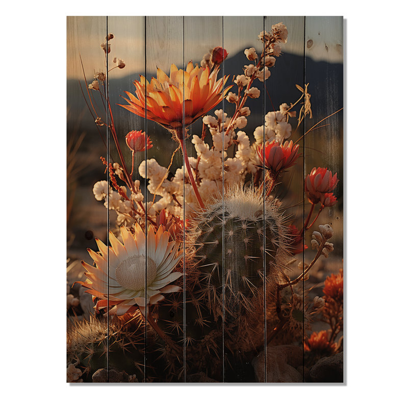 Knisha - Panneaux de décoration murale en bois Paysages, H 44 po x l 34 po