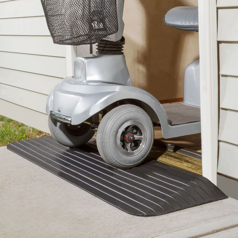 Silver Spring Rubber Threshold Ramp, 0.5" H x 8.33" L x 43.5" W