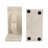 Bookends Marble Stone Lip-Shaped Sculptural Design 6x3x5 Inches White Contemporary Modern for Home Office Set of 2