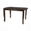 Table de salle à manger 1Pc avec rallonge séparée en bois de placage de manguier