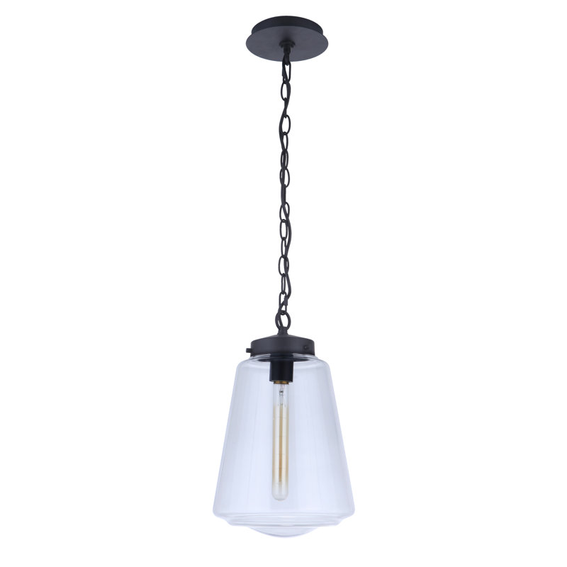 Luminaire suspendu d'extérieur 1 lumière H 15 po Ammadis, Minuit