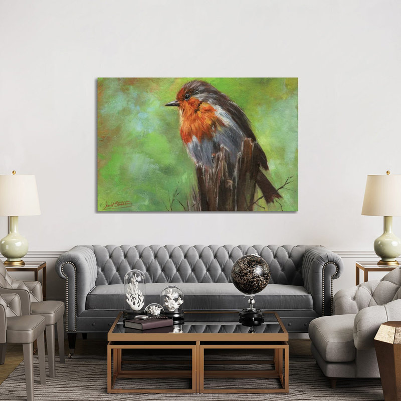 Robin by David Stribbling - Wrapped Canvas Gallery-Wrapped Canvas Giclée, 152.5 cm H x 101.5 cm W