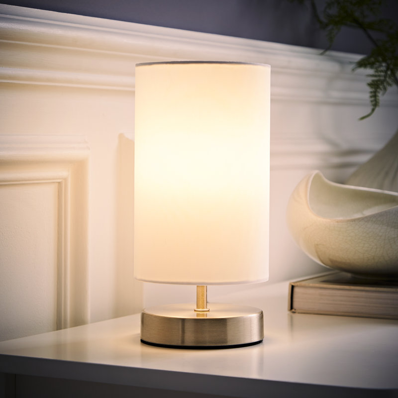 Cherell Metal Lamp, Yes, E14 25 Watts, Brushed Chrome with Grey