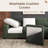 Abramson U-shaped Modular Corduroy Sectional Sofa With Storage Ottoman Green-1460438339-1460438336