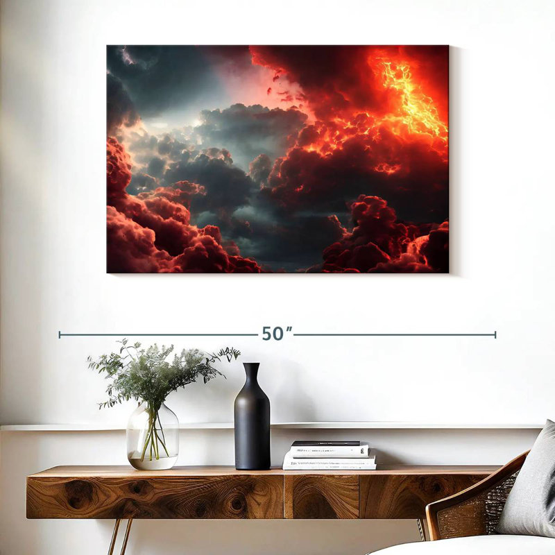 Final Battle Between Hell And Heaven VII, 26" H x 39" W