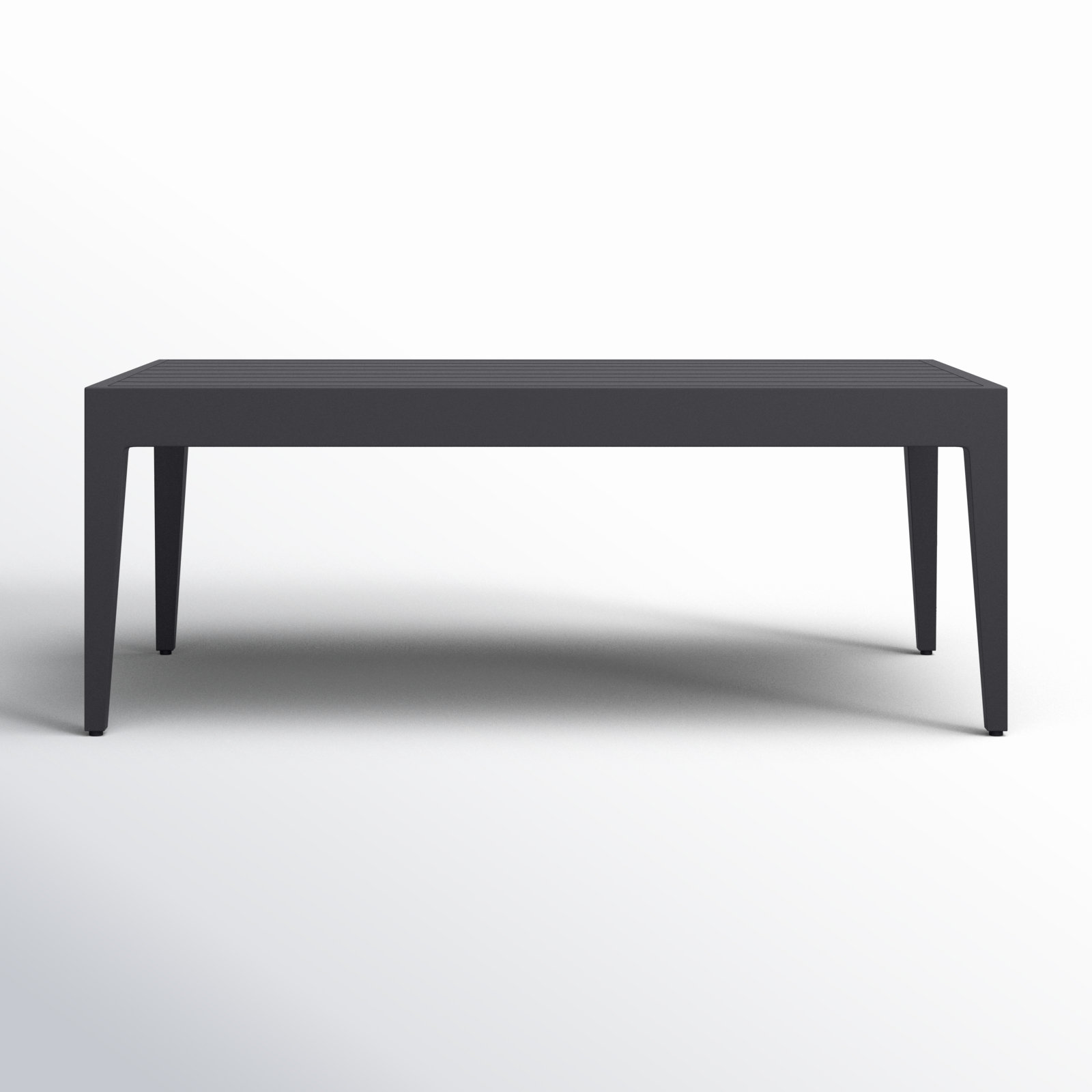 Whitman 47.3'' Metal Outdoor Coffee Table, Gray