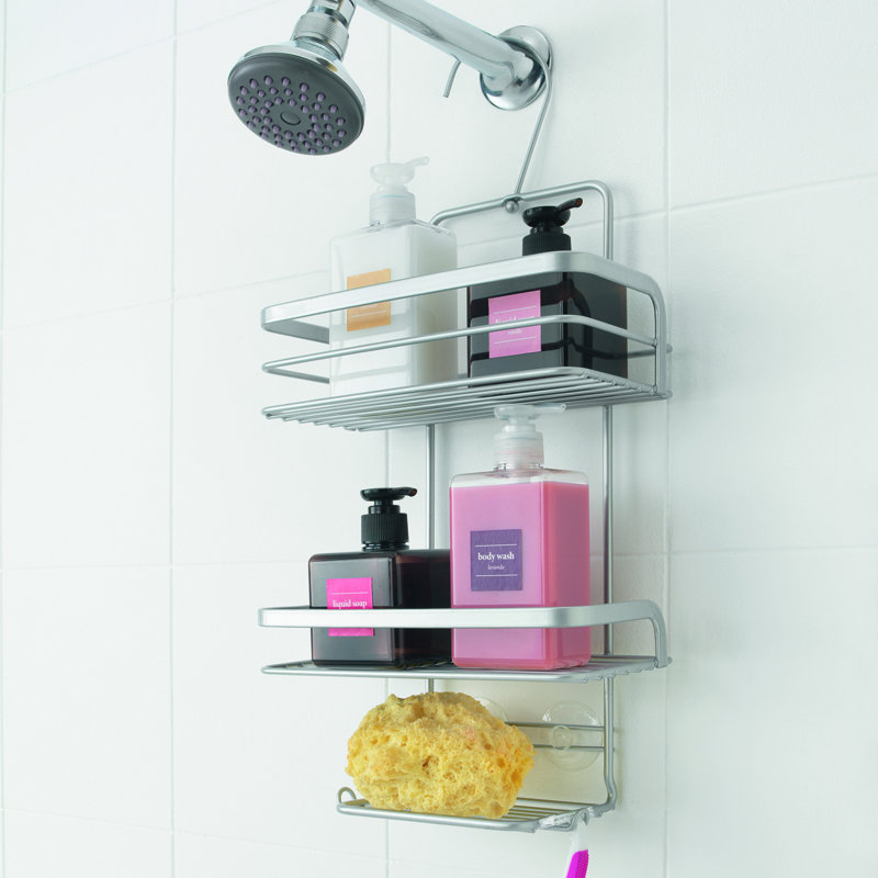 Viva Bathroom Shelf With 3 Levels Silver