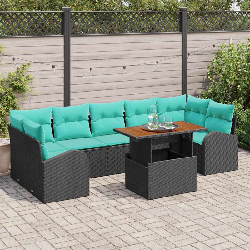 Ensemble de canapé de jardin avec rangement 8 pièces vidaXL
