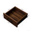 Buffet 43,3 pouces en noyer avec 2 portes, 1 rangement et tiroirs - Armoire de table d'appoint