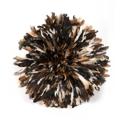 20" Cameroon Feather (JuJu) Décor on Display Stand