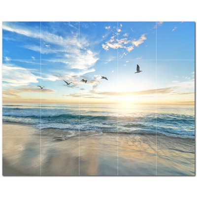 Murale décorative en céramique 4,25 po x 4,25 po
