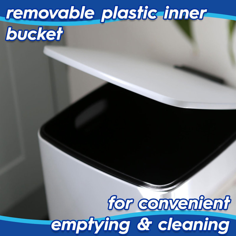 Stainless Steel Step On Kitchen Trash Can - 30L