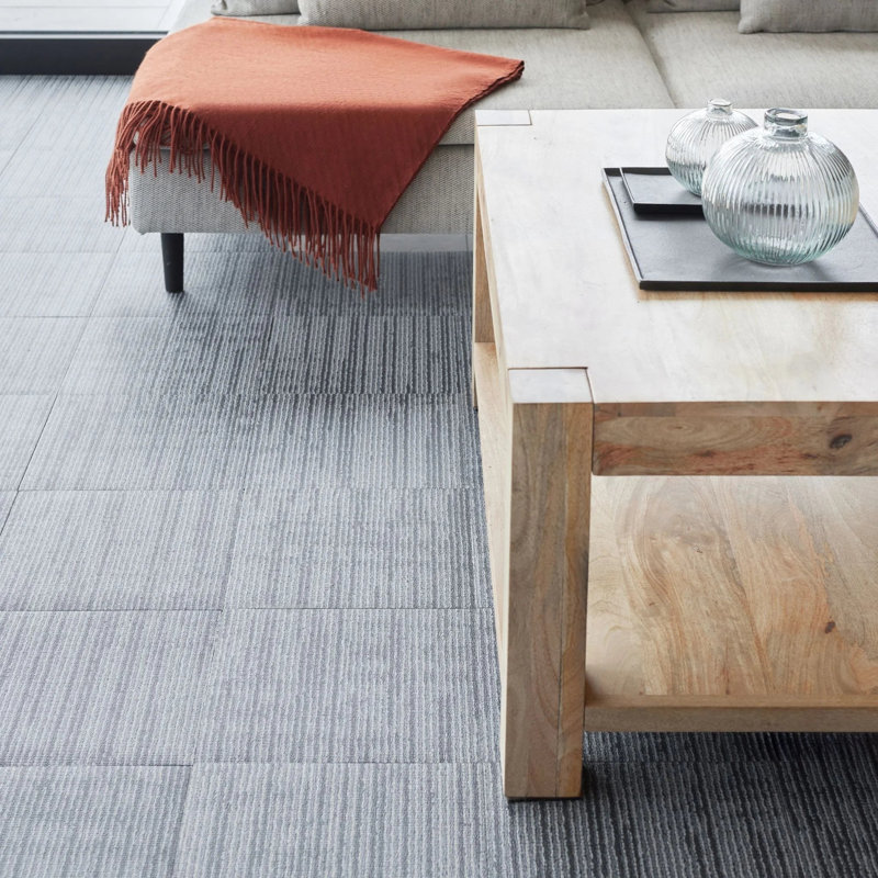 Upham Self-Adhesive Carpet Style Peel and Stick 30 Pack (30 sqm) 30.5 x 30.5cm PVC and Vinyl Tile, Grey