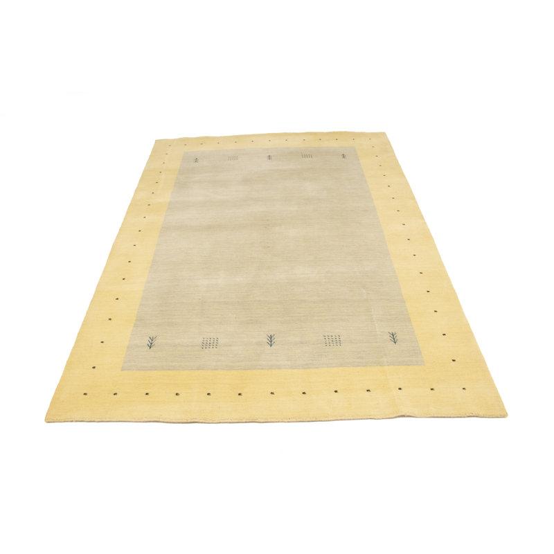 Tapis oriental beige tribal 6X8 Ameley