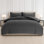 3D Embossed Chunky Quilted Knit Pattern Duvet Set