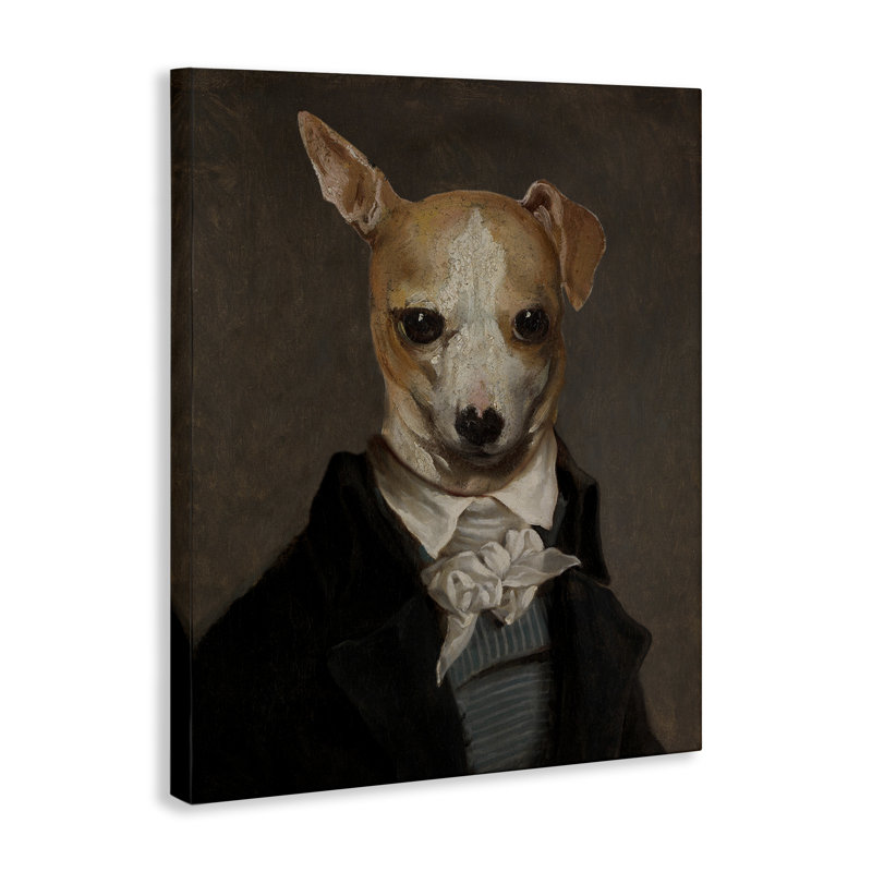 Art mural classique sur toile Chihuahua par CAD Designs, H 20 po x l 16 po