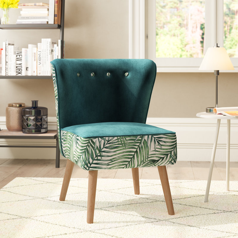 Aadil Velvet Slipper Chair