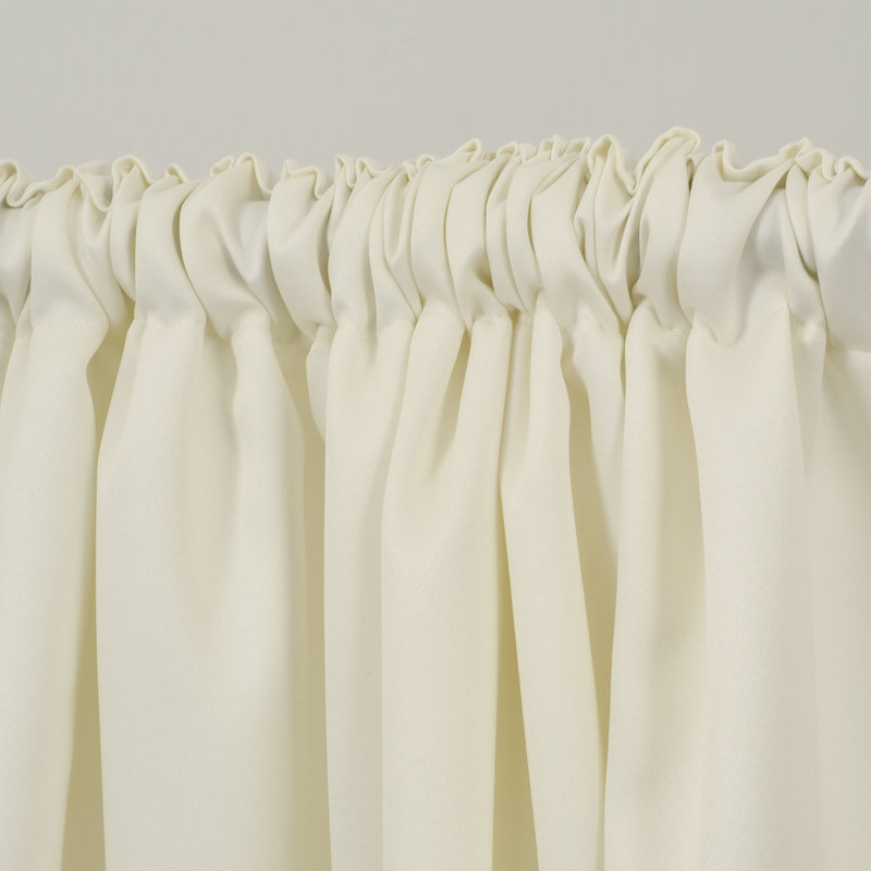 Panneaux de rideaux obscurcissants en satin de couleur unie, L 52 po x L 108 po, Écru