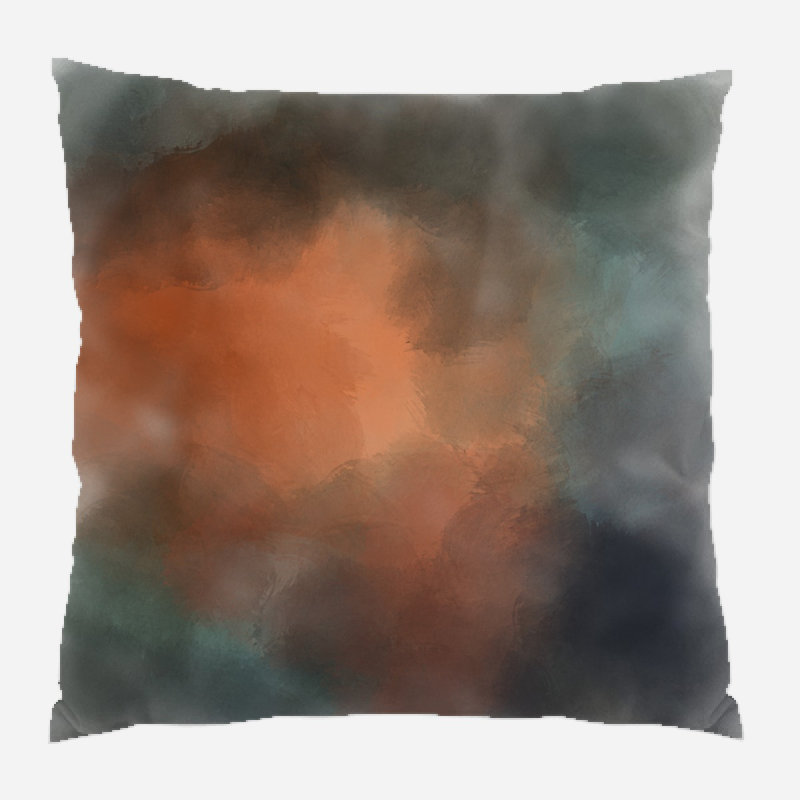 Coussin décoratif paint Eucptus, Microsuède, Intérieur