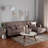 Hanon 104.5'' Upholstered Reclining Sleeper Sofa-97824556