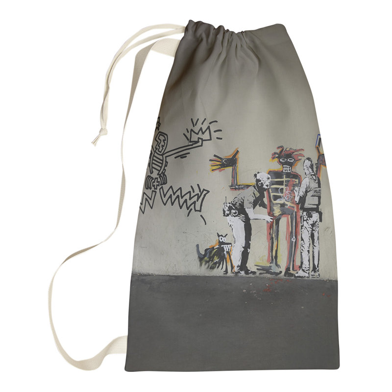 Fabric Laundry Bag with Handles, Small (29" H x 18" W x 1" D)