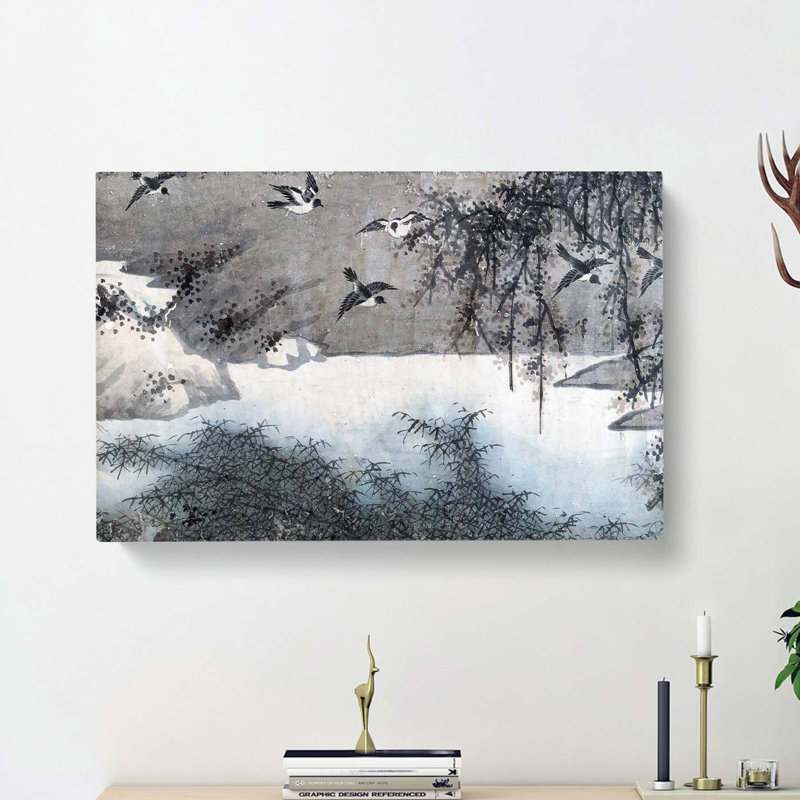White Breasted Crows Vol.3 by Zha Shibiao - Wrapped Canvas, 35cm H x 50cm W x 3cm D