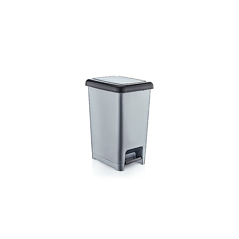Step On Trash Can, 2.5 Gallon, Gray