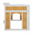 Bunk Bed With Storage Shelves,Window