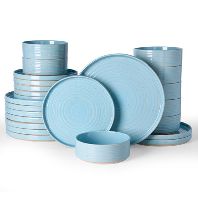 24-piece Kitchen Plates And Bowls Sets, 24 Pieces Dinnerware Sets