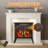 24-inch Freestanding Electric Fireplace Stove – 3d Controllable Flame, 4 Color Options, 1500w/5100btu, Adjustable Thermostat (50℉-99℉)-1364623041