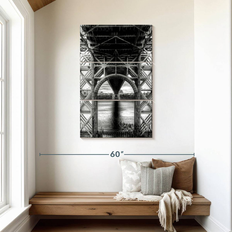 Lilie au-dessous du pont George Washington, H 45 po x l 28 po
