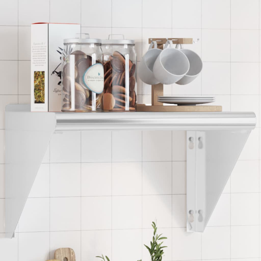 Latitude Run Wall Shelf Stainless Steel