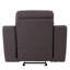 Fauteuil inclinable moderne en cuir avec soutien lombaire et base en acier inoxydable Global United-122728261
