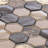 Emperador Marble Mosaic Sheet Tile-67086002
