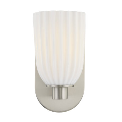 1-Light Wall Wall Sconce in Matte Black