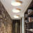 Metal and Wood LED Flush Mount Ceiling Light 3000K White-1798970197-1798970194