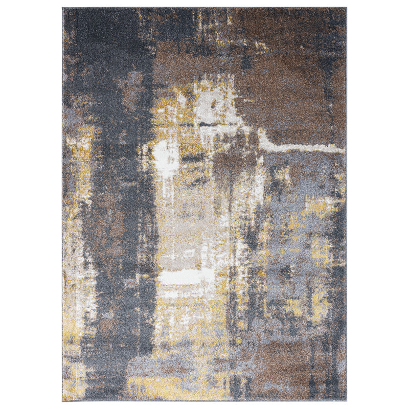 Abstract Indoor Rug, Rectangle 8' x 10'