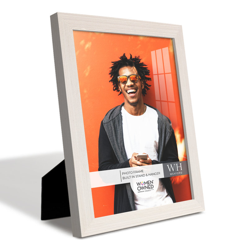 Wood Picture Frame - Set of 4, White, 8" x 10"
