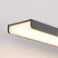 Luminaire de salle de bain 24 po à DEL noir à intensité variable et étanche