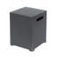 Table d'appoint en fer avec support en fer brun et doré, construction thermolaquée, structure robuste 14,97 po x 14,97 po x P 20,08 po