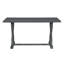 Ensemble de table de salle à manger rectangulaire 6 pièces, table avec pieds uniques, 4 chaises rembourrées et 1 banc-561179038-561179024