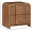 Table de chevet en bois massif Ishana-90645572