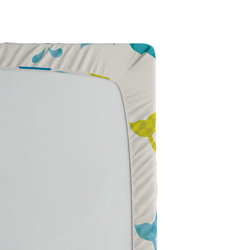 Microfiber Geometric Fitted Sheet, Full Fitted Sheet