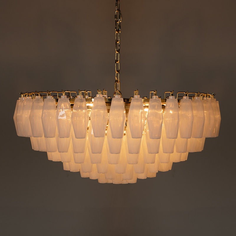 Ludmilla Chandelier, 9 Lights, 4 Tiers, 14" H x 31" W x 31" D