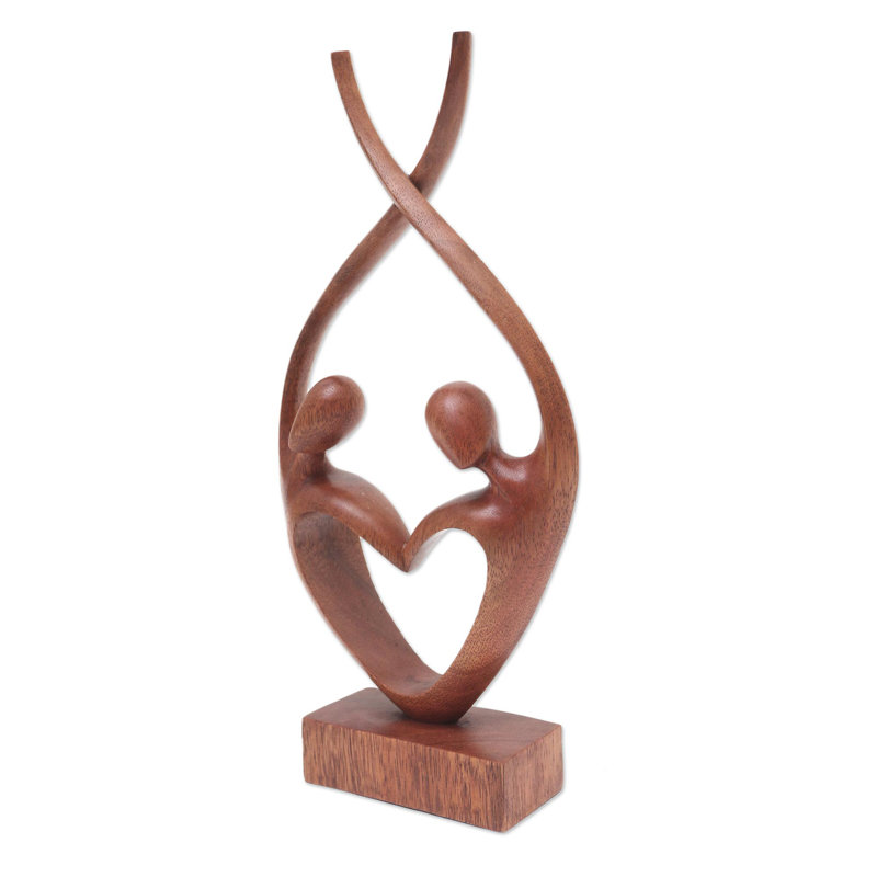 Statuette en bois Balilib Love