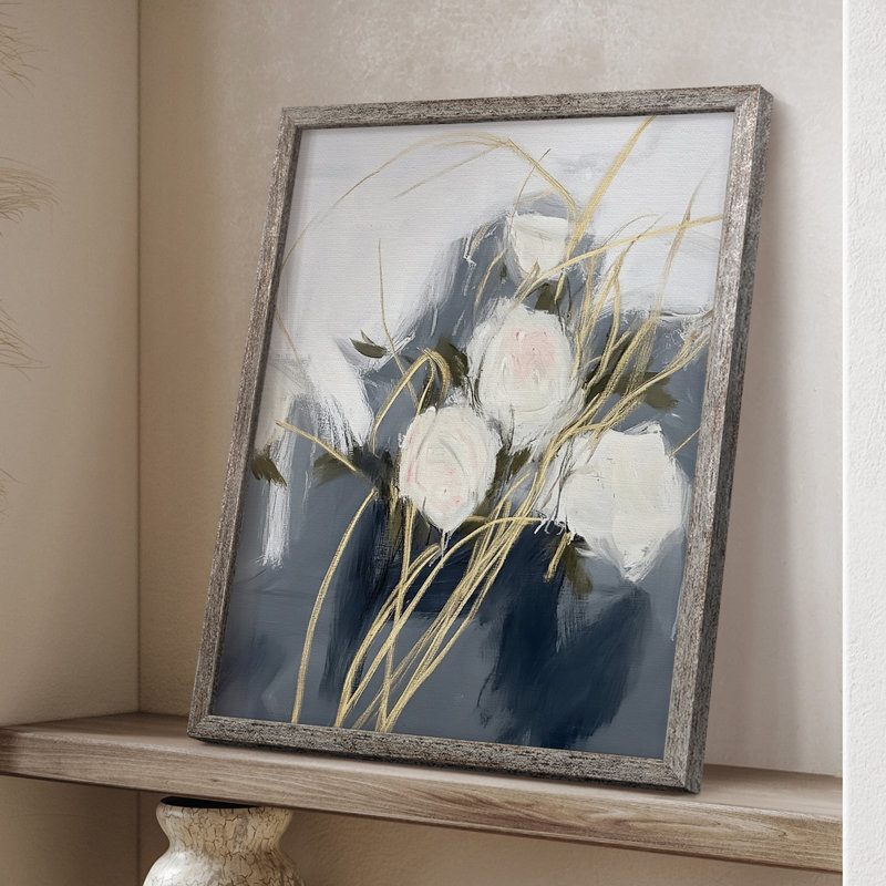 Reproduction encadrée FLORAL Series DCLXIX - bois massif, H 11 po x l 9 po