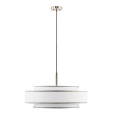 Aasim 24" 5-Light Dimmable Drum Chandelier