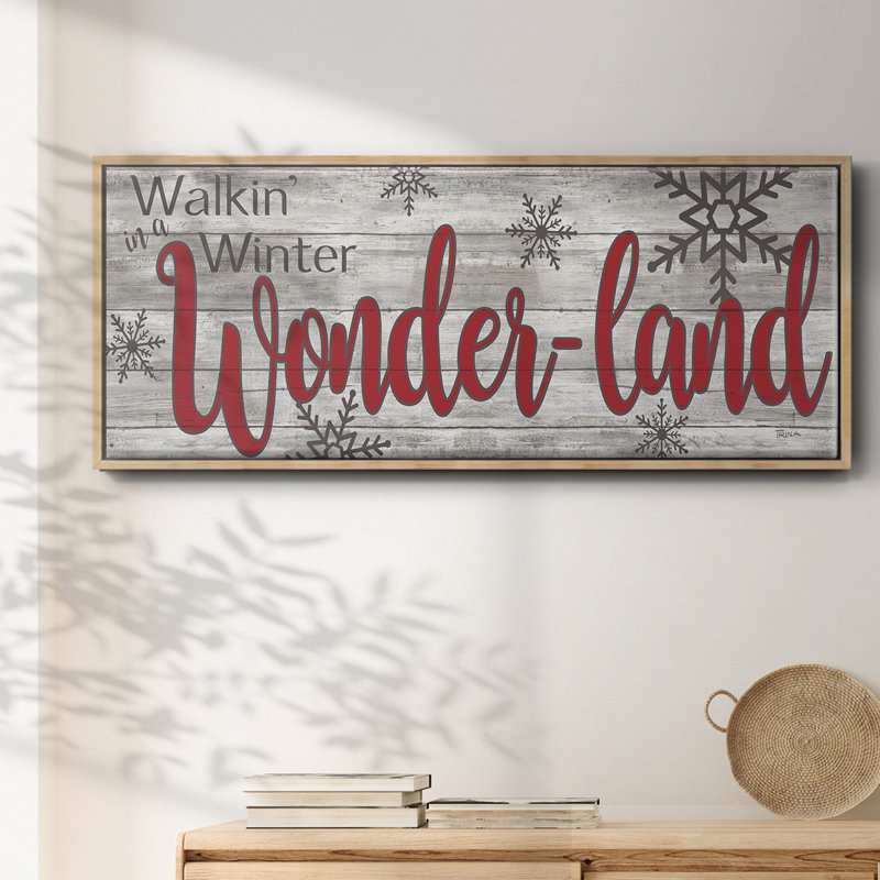 Winter Wonderland - toile encadrée, H 8 po x l 20 po
