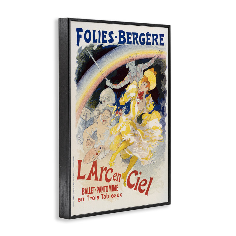 Publicité rétro sur ballet, giclée par Marcus Jules, Giclée encadrée noir minuit, H 24 po x l 16 po