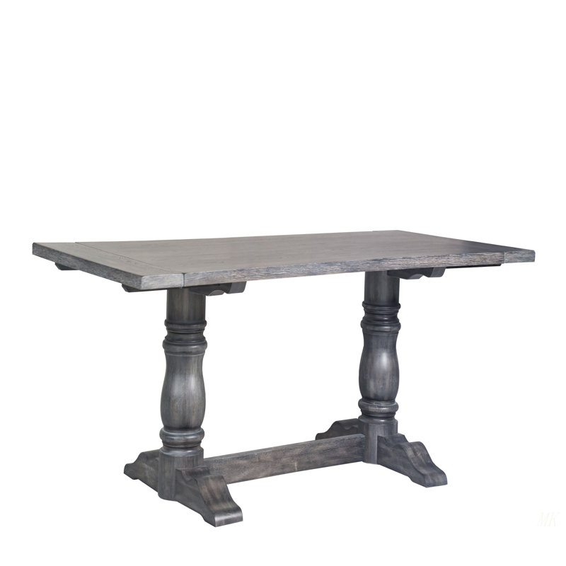 Leventis Weathered Gray Finish Dining Table